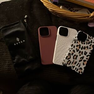 Lot of NWOT iPhone 13 Pro Max cases — 2 Burga + Apple brand